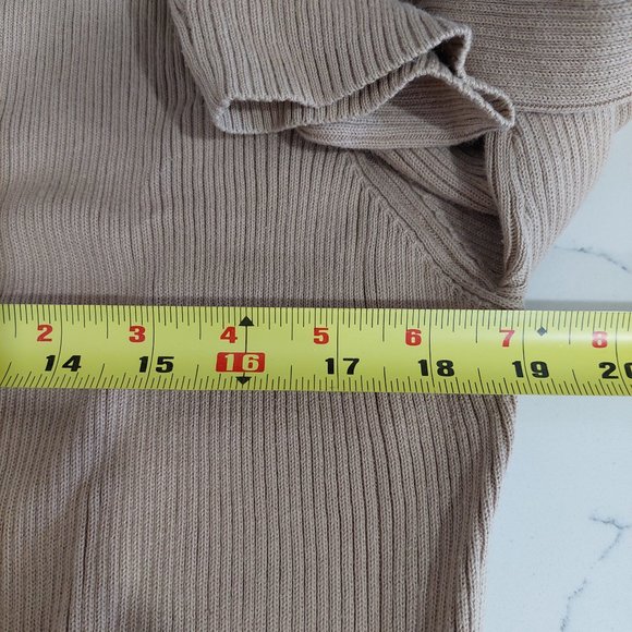 Outlander Cream/Tan Cotton Cardigan - Size M - Picture 10 of 12